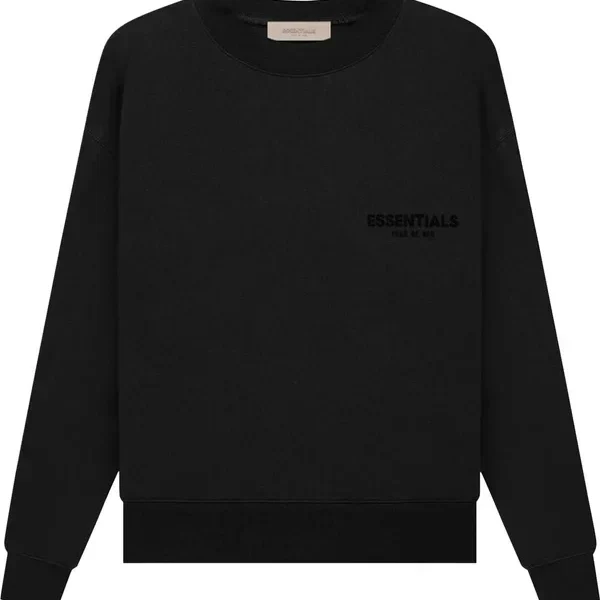 Fear of God Essentials Crewneck Black Stretch Limo (SS22)