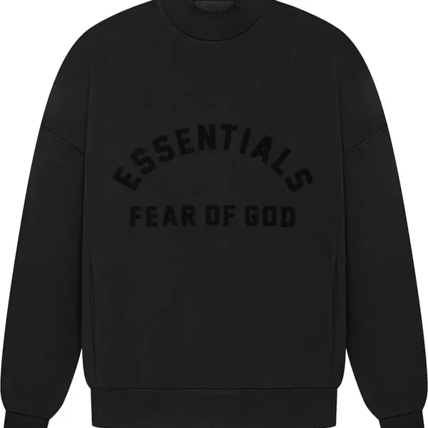 Fear of God Essentials Crewneck Jet Black (SS23)