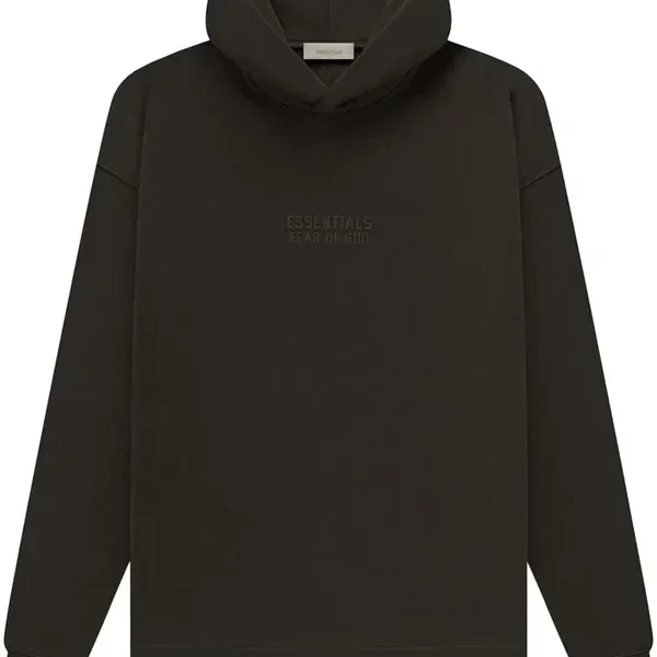 Fear of God Essentials Relaxed Hoodie Off Black (SS23)
