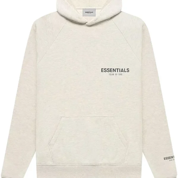 Fear of God Essentials Pullover Hoodie Light Heather Oatmeal (FW21)