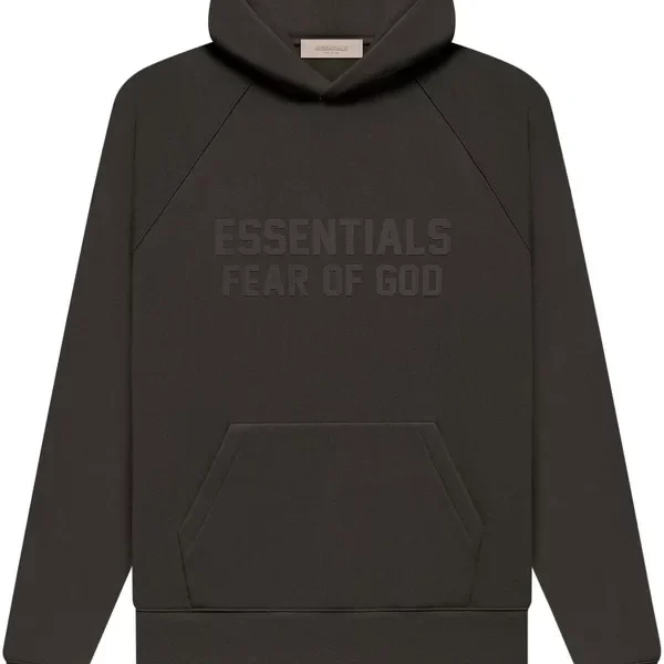 Fear of God Essentials Hoodie Off Black (SS23)