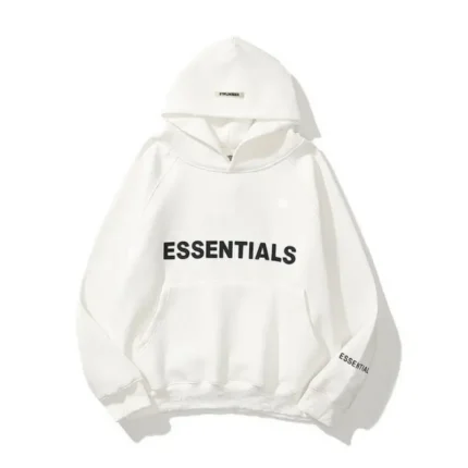 Essentials White Oversized Hoodie Australia 40% Off