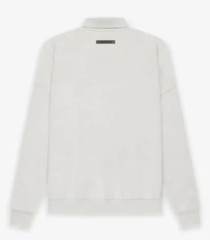 Fear of God ESSENTIALS Long Sleeve Polo Sweatshirt Gray Australia