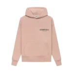Fear of God Essentials Pullover Hoodie Pink Kids Australia 40% Off