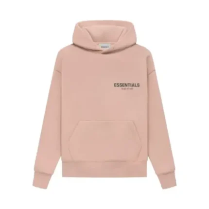 Fear of God Essentials Pullover Hoodie Pink Kids Australia 40% Off