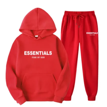 Essentials Fear of God Red Tracksuit Australia 40% Off