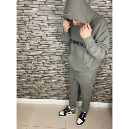 Fear Of God Essential Tracksuit Gray 40% Off Australia