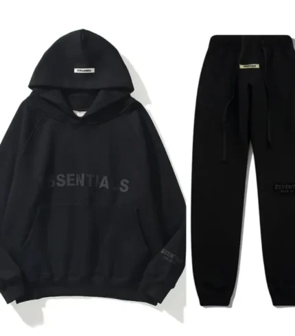 Fear Of God Essential Oversized Black Tracksuit Australia
