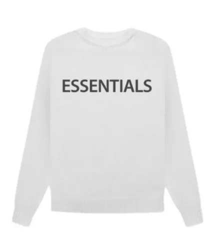 Essentials Overlapped Sweater White Australia