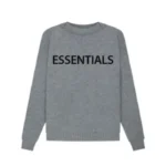 Essentials Overlapped Gray Sweater Australia