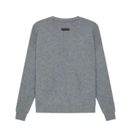 Essentials Overlapped Gray Sweater Australia