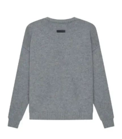 Essentials Overlapped Gray Sweater Australia